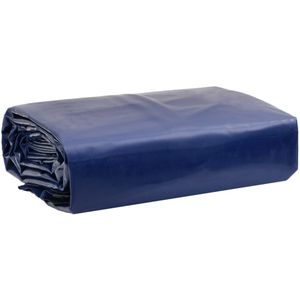 vidaXL Dekzeil 650 g/m² 4x7 m blauw