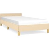 VidaXL-Bedframe-met-hoofdeinde-stof-crèmekleurig-90x190-cm