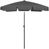 VidaXL Strandparasol 180x120 cm - Antracietkleurig