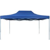 VidaXL Inklapbare Partytent 3x4m Staal Blauw