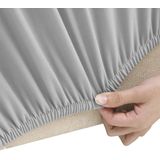 vidaXL Tweezitsbankhoes stretch polyester jersey grijs