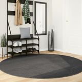 vidaXL-Vloerkleed-IZA-laagpolig-Scandinavisch-Ø-200-cm-antraciet