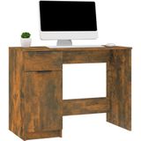 VidaXL Bureau 100x50x75 cm - Bewerkt Hout - Gerookt Eikenkleurig