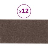 vidaXL-Wandpanelen-12-st-2,16-m²-60x30-cm-stof-taupe