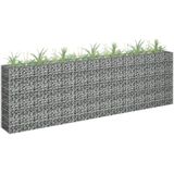 VidaXL Gabion Plantenbak Verhoogd 270x30x90 cm - Gegalvaniseerd Staal