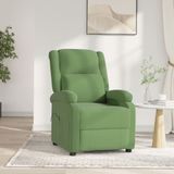 vidaXL Fauteuil elektrisch verstelbaar fluweel lichtgroen