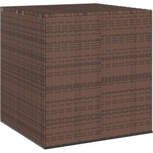 VidaXL Tuinbox 100x97,5x104 cm Polyetheen Rattan Bruin