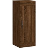 VidaXL Wandkast 34,5x34x90 cm Bewerkt Hout Bruineikenkleurig