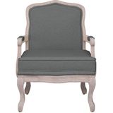 vidaXL Fauteuil 64x64x90 cm stof donkergrijs