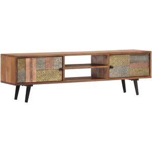 vidaXL Tv-meubel 140x30x40 cm massief acaciahout