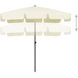 VidaXL Strandparasol 200x125 cm - Zandgeel