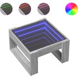 vidaXL - Salontafel - met - Infinity - LEDx53x30 - cm - grijs - sonoma - eikenkleur