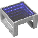 vidaXL - Salontafel - met - Infinity - LEDx53x30 - cm - grijs - sonoma - eikenkleur