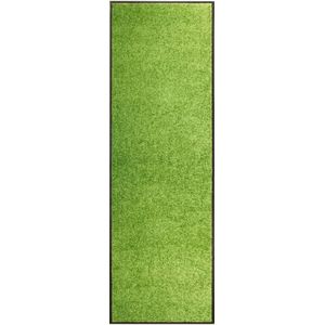 vidaXL Deurmat wasbaar 60x180 cm groen