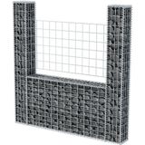 vidaXL Gabion mand U-vormig 160x20x150 cm staal