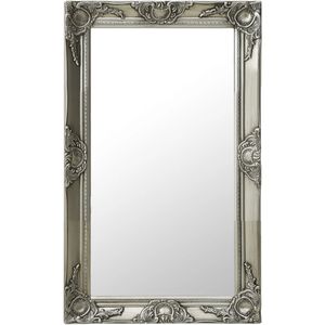 vidaXL Wandspiegel barok stijl 50x80 cm zilverkleurig