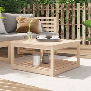 VidaXL Tuintafel 82,5x82,5x45 cm - Massief Grenenhout