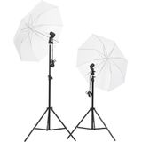 vidaXL Fotostudioset met verlichtingsset en achtergrond