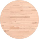 vidaXL Tafelblad rond Ø50x2,5 cm massief beukenhout