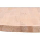 vidaXL Tafelblad rond Ø50x2,5 cm massief beukenhout