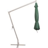 vidaXL Zweefparasol met aluminium paal 350 cm groen