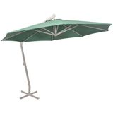 vidaXL Zweefparasol met aluminium paal 350 cm groen