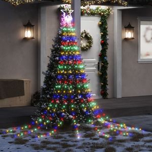 vidaXL Kerstboomverlichting 320 kleurrijke LED's 375 cm