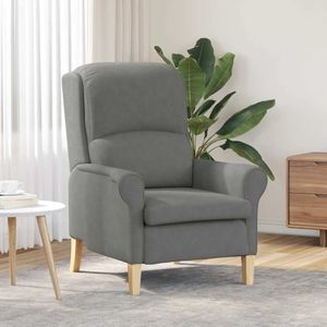 vidaXL - Ergonomische Fauteuil - Zacht - Hout - Stijlvol Ontwerp
