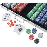 vidaXL Pokerset met 1000 chips - Geschikt voor alle leeftijden en spelers