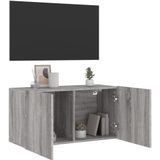 vidaXL Tv-meubel wandgemonteerd 80x30x41 cm grijs sonoma eikenkleurig