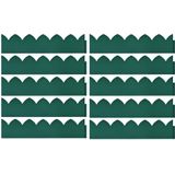 VidaXL Gazonranden 10 st 65x15 cm PP Groen 