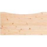 vidaXL Bureaublad 80x40x2,5 cm massief grenenhout