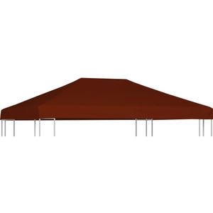 vidaXL Prieeldak 310 g/m² 3x4 m terracota