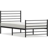 VidaXL Bedframe Metaal Zwart 100x190 cm