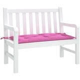 vidaXL Tuinbankkussen 100x50x7 cm oxford stof roze