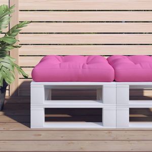 VidaXL Palletkussen 60x61,5x10 cm - Oxford Stof - Roze