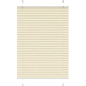 vidaXL Plissé rolgordijn 100x100 cm stofbreedte 99,4cm polyester crème