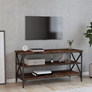 VidaXL Tv-meubel 100x40x50 cm - Bewerkt Hout - Gerookt Eikenkleurig