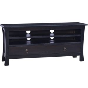 vidaXL Tv-meubel 100x30x45 cm massief mahoniehout lichtkoffiekleurig