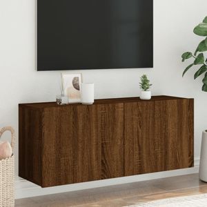 VidaXL-Tv-meubel-wandgemonteerd-100x30x41-cm-bruineikenkleurig