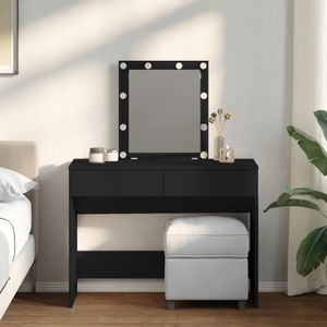 vidaXL Kaptafel met LED-verlichting 100x40x130 cm zwart