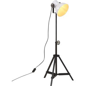 vidaXL Vloerlamp 25 W E27 35x35x65/95 cm wit