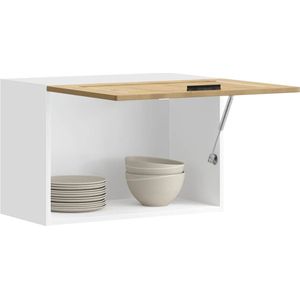 vidaXL Keukenwandkast Porto bewerkt hout artisanaal eikenkleur