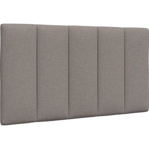 vidaXL Hoofdbordkussen 90 cm stof taupe