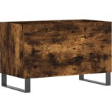 VidaXL Platenkast 74,5x38x48 cm - Bewerkt Hout - Gerookt Eikenkleurig