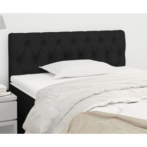 vidaXL Hoofdbord 100x7x78/88 cm stof zwart
