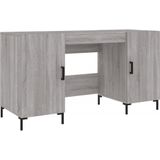 VidaXL Bureau 140x50x75 cm Bewerkt Hout Grijs Sonoma Eikenkleurig