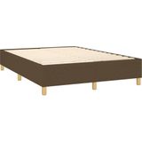 VidaXL Boxspringframe Stof Donkerbruin 140x200 cm