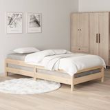 vidaXL Bed stapelbaar 80x200 cm massief grenenhout