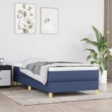 VidaXL Boxspringframe Stof Blauw 80x200 cm